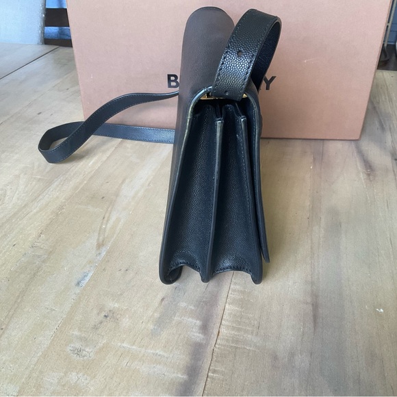 Burberry Medium TB Bag – Black Grained Leather with Gold Hardware - Picture 5 of 15